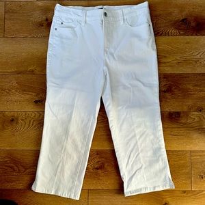 White Crop Jeans